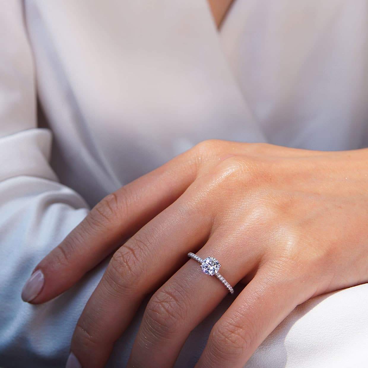 Oxford solitaire ring med sten