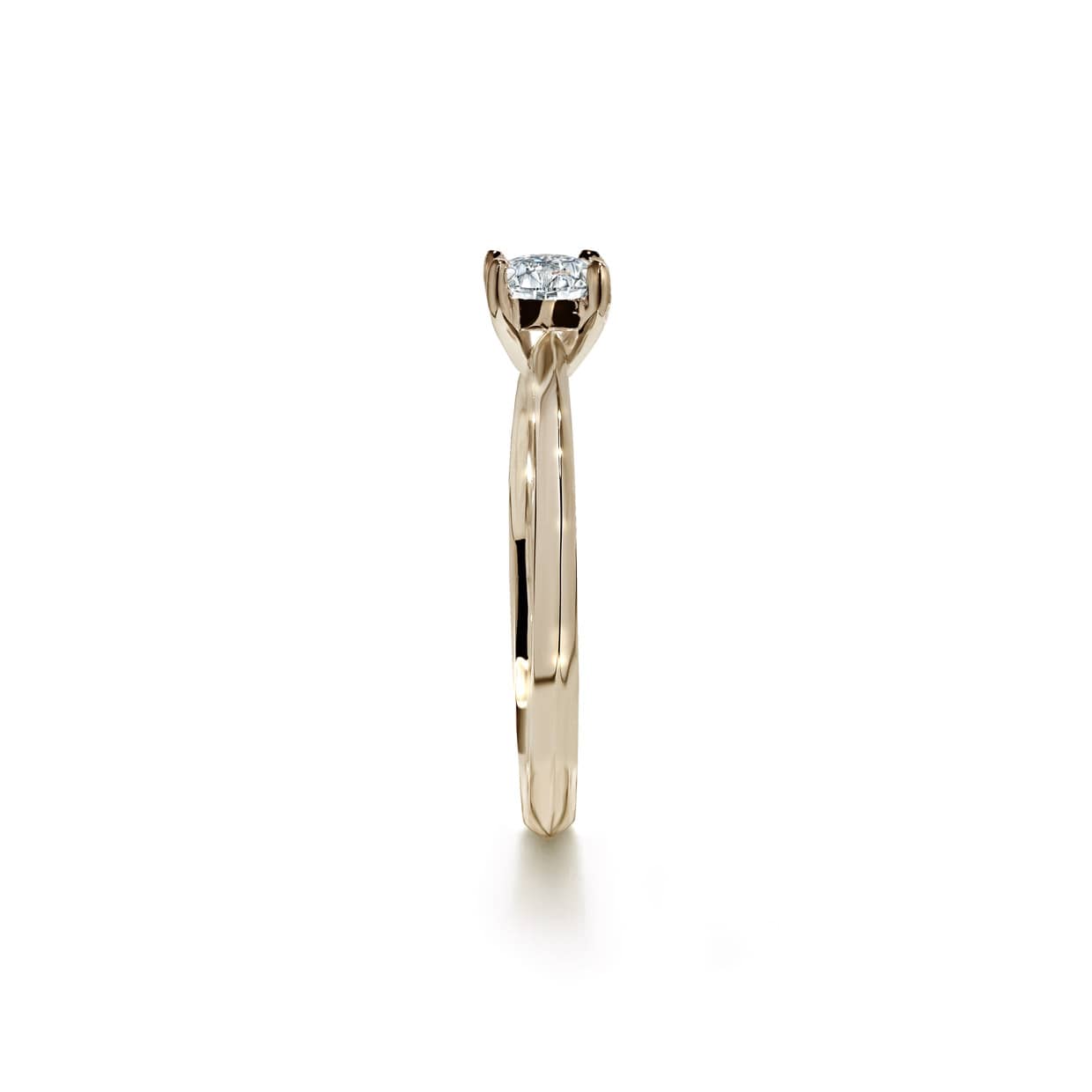 Oxford square cut solitaire ring