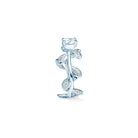 Serena forlovelsesring med rund safir og diamantblade i hvidguld