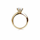 Oxford 6 fatninger solitaire ring i forgyldt sterlingsølv