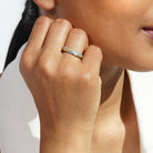 Sahara snoet alliancering ring med gule sten
