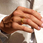 Tungsten ring forgyldt