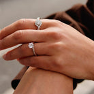 Oxford silver amore ring