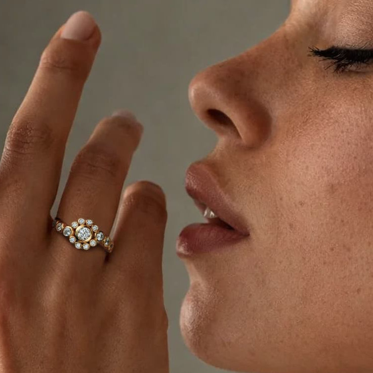 Oxford guld amore ring