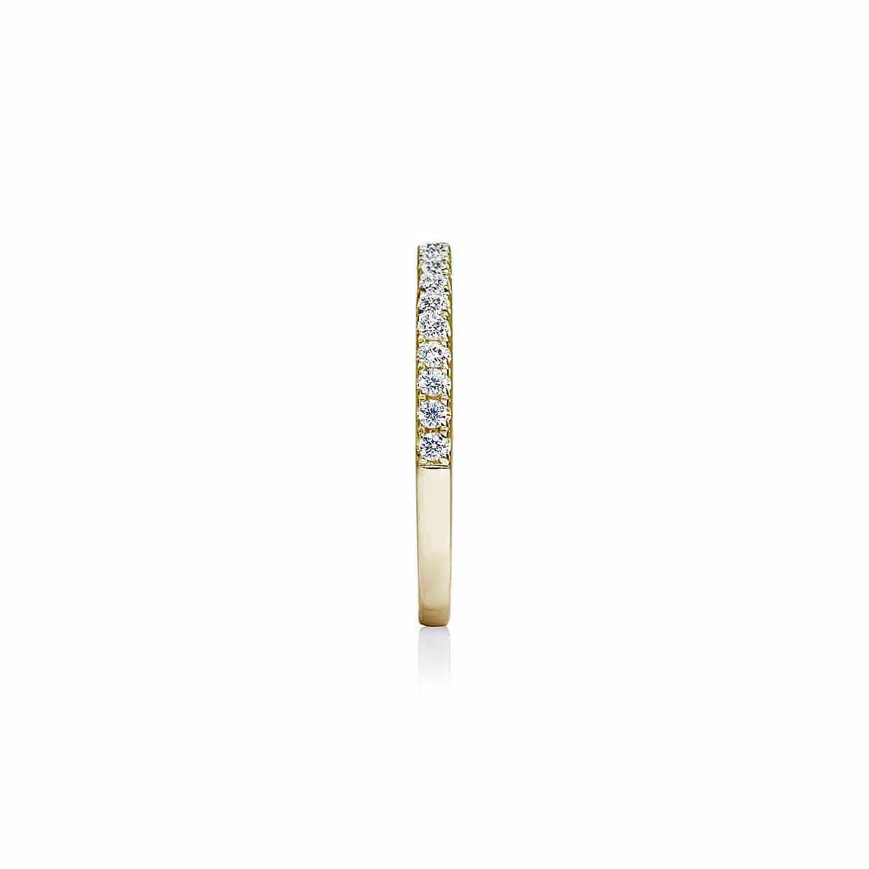 Alliancering med diamanter i guld