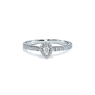 Venedig pæreformet halo diamant forlovelsesring