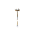 Oxford square cut halo ring i guld