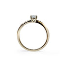 Oxford square cut solitaire ring