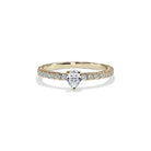 Oxford Pear Cut Solitaire ring i guld