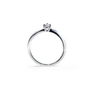Siena pæreformet diamant solitaire forlovelsesring i hvidguld