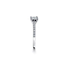 Amalfi klassisk rund diamant forlovelsesring i hvidguld