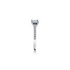 Oxford Silver Square Solitaire Ring med sten