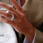 Oxford prinsesse &amp; round cut eternity ring