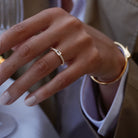 Oxford loveable radiant ring i forgyldt sølv