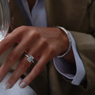 Oxford radiant solitaire ring i forgyldt sterling sølv