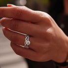 Oxford solitaire ring med sten