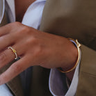 Oxford gul loveable radiant ring i forgyldt sterling sølv