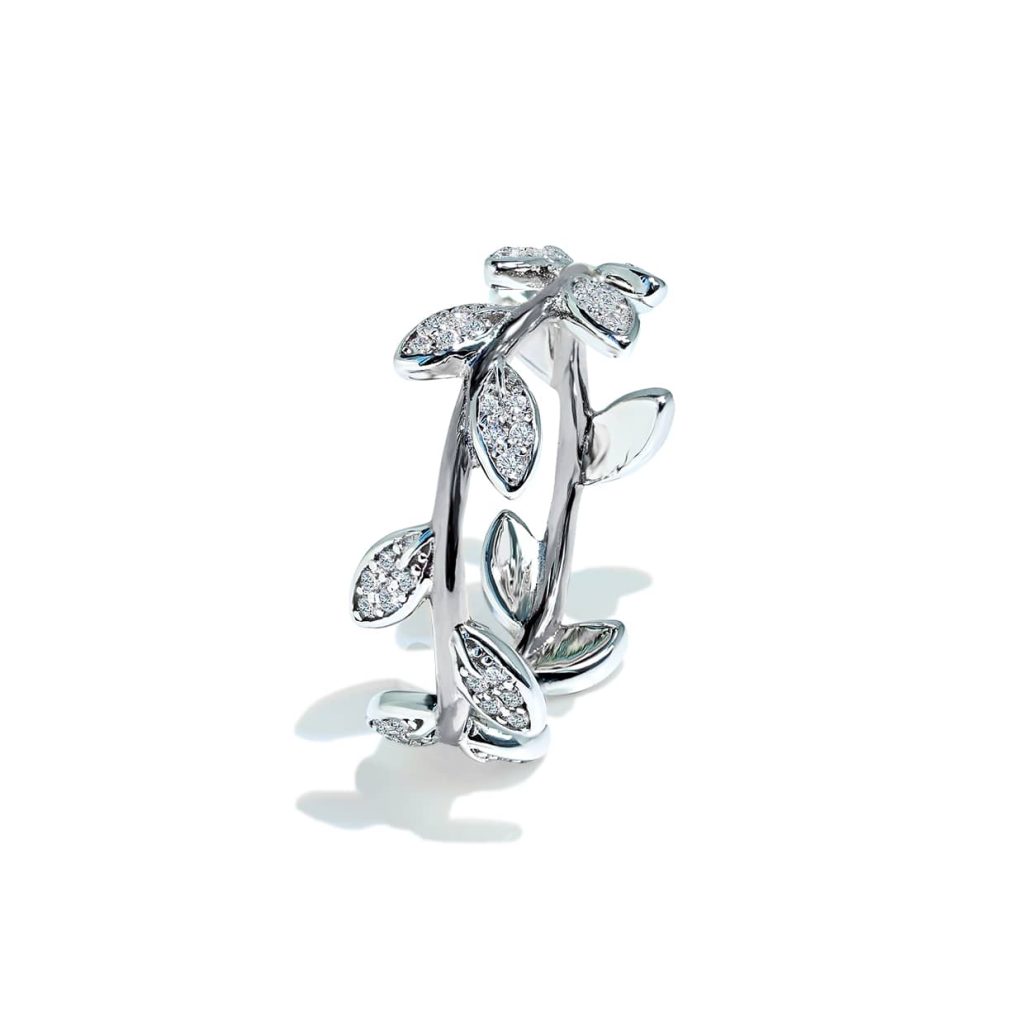 Gaia Flower Silver Ring