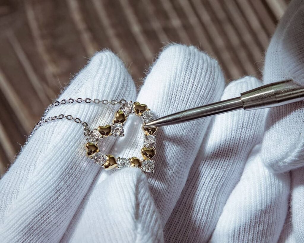 Loving necklace crafting